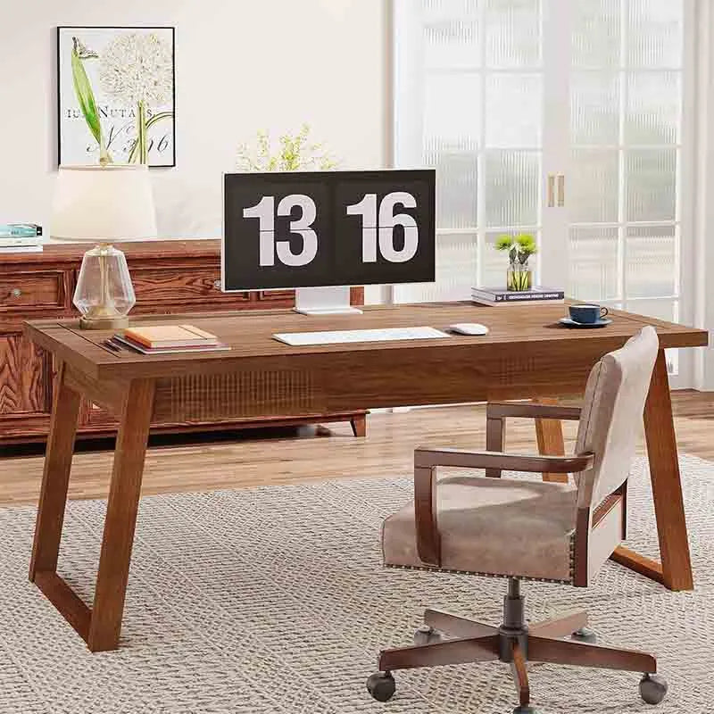 Yoobure Home Office Wooden Computer Desk with Drawer