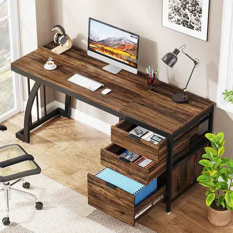 Yoobure 59-Inch PC Desk with Reversible Drawers