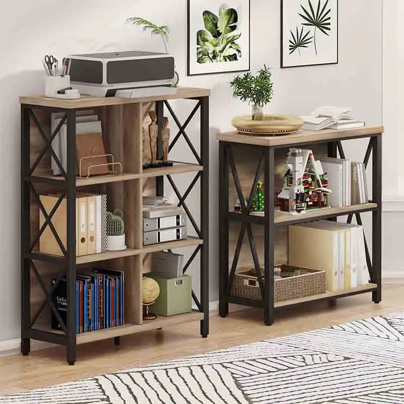 Yoobure Rustic 6 Cube Storage Organizer Book Shelf