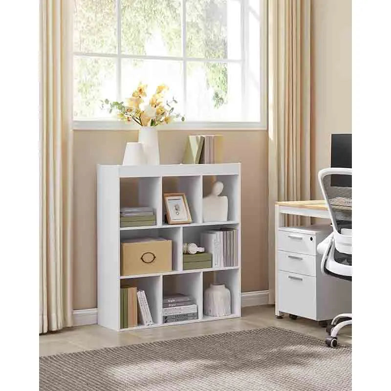 Yoobure Bookcase, Bookshelf, Freestanding Storage Unit