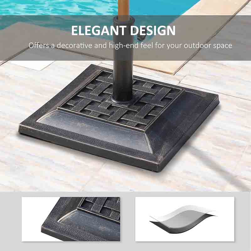 Yoobure 20 lbs Patio Market Umbrella Base Stand