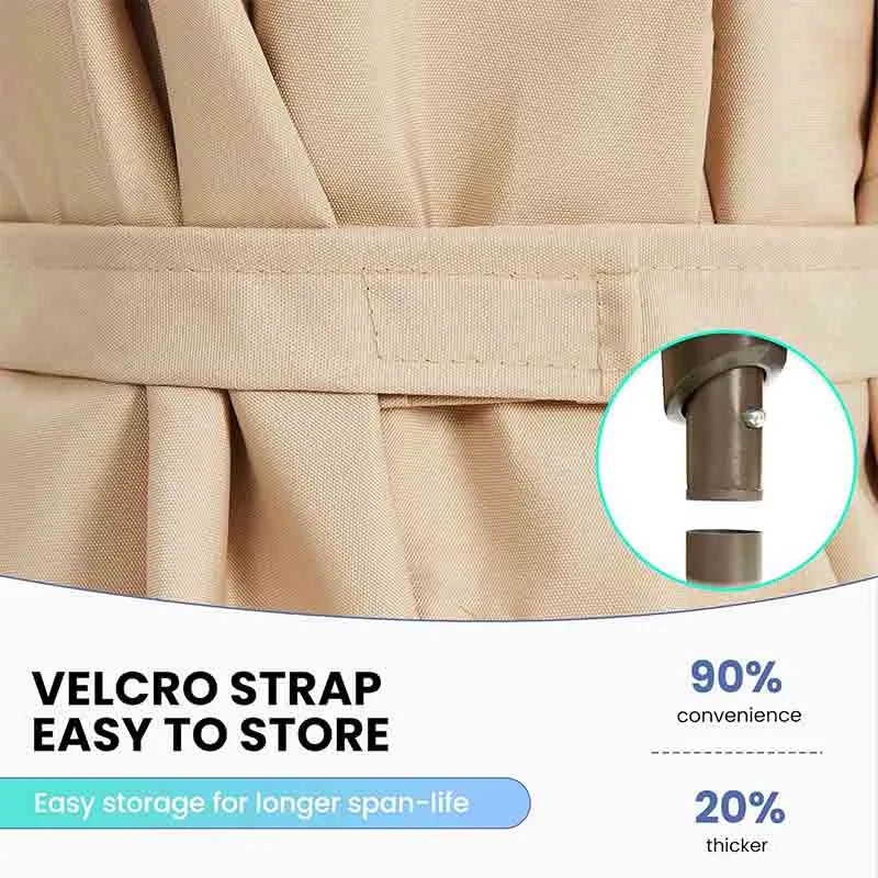 Yoobure Rectangular Patio Umbrella Outdoor Table Umbrella