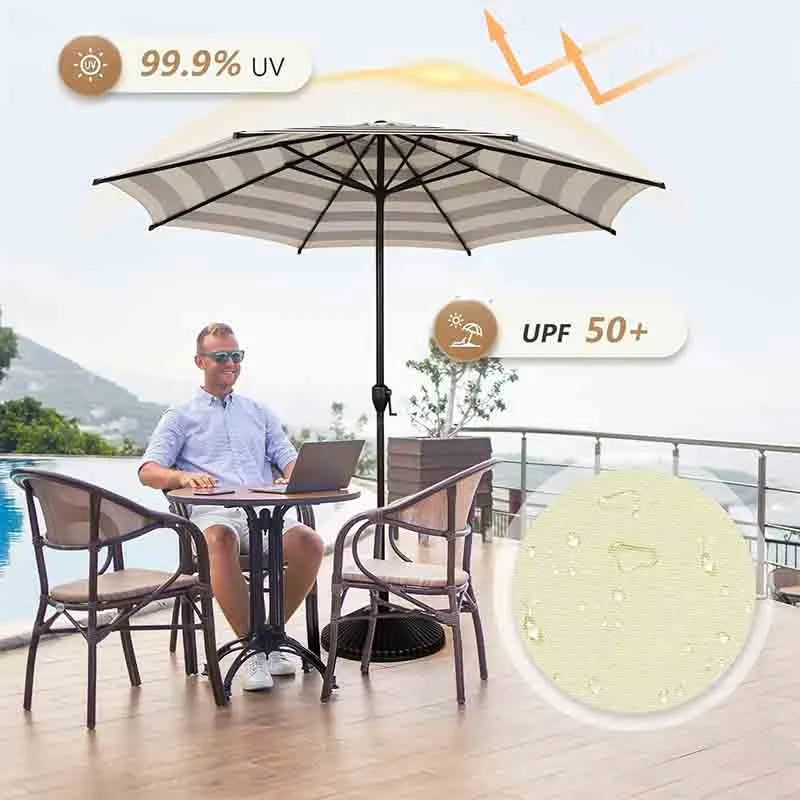 Yoobure Patio 9FT Lyon Outdoor Patio Umbrella