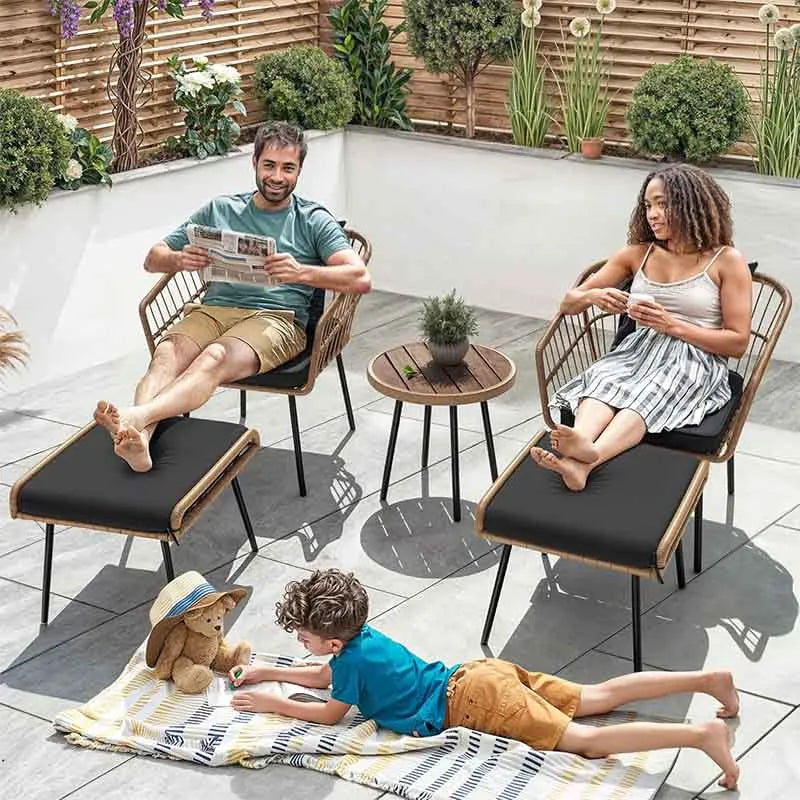 Yoobure 5-Piece Outdoor Wicker Furniture Set