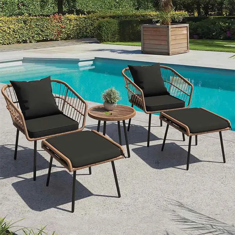 5-Piece Outdoor Wicker Furniture Set
