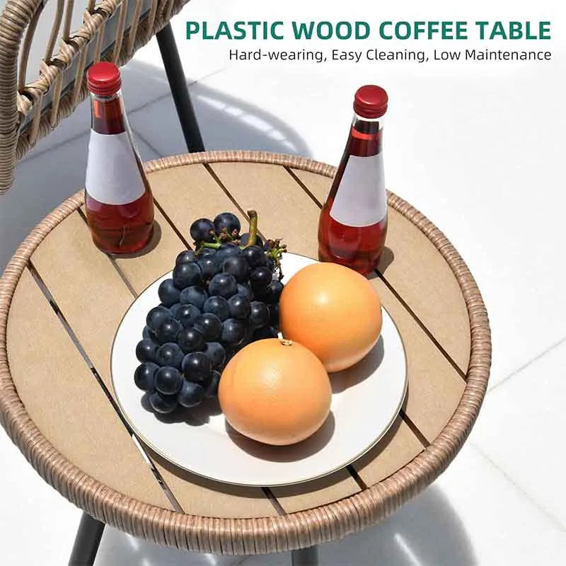 Yoobure 5-Piece Outdoor Wicker Furniture Set