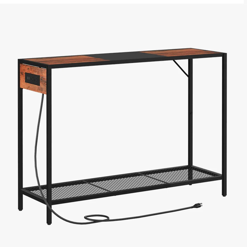 41.7 Inch Console Table with Storage Shelf