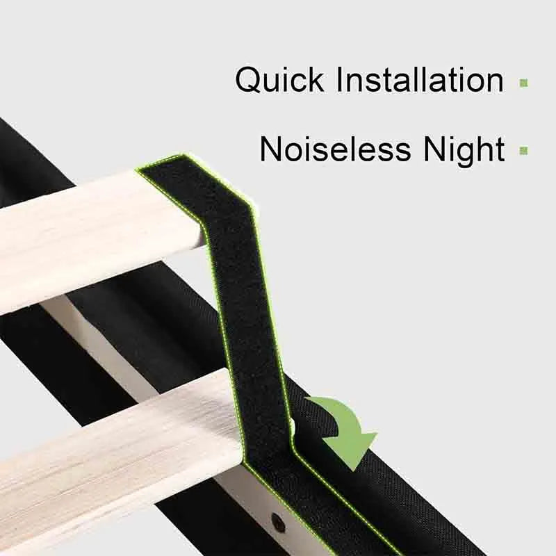 Yoobure Full Size Bed Frame with Wingback Storage Headboard