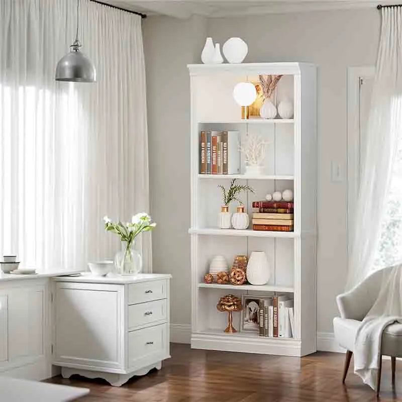 Yoobure 72" Wood Open Display Floor Bookshelf