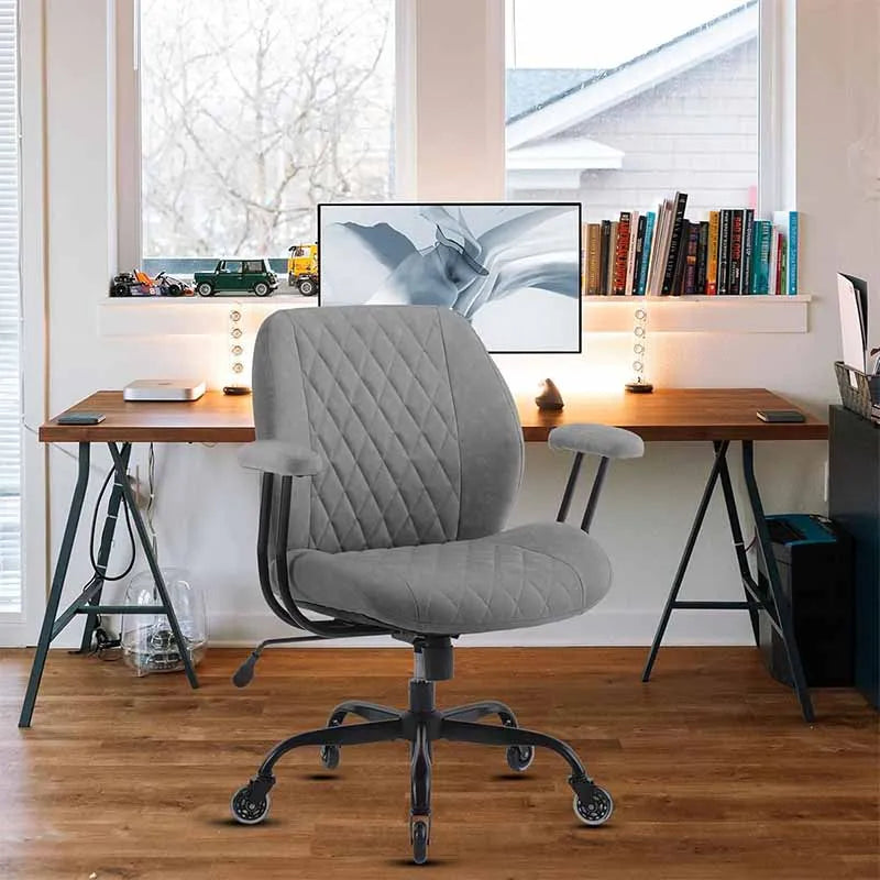 Modern Ergonomic Office Desk Chair, Grey