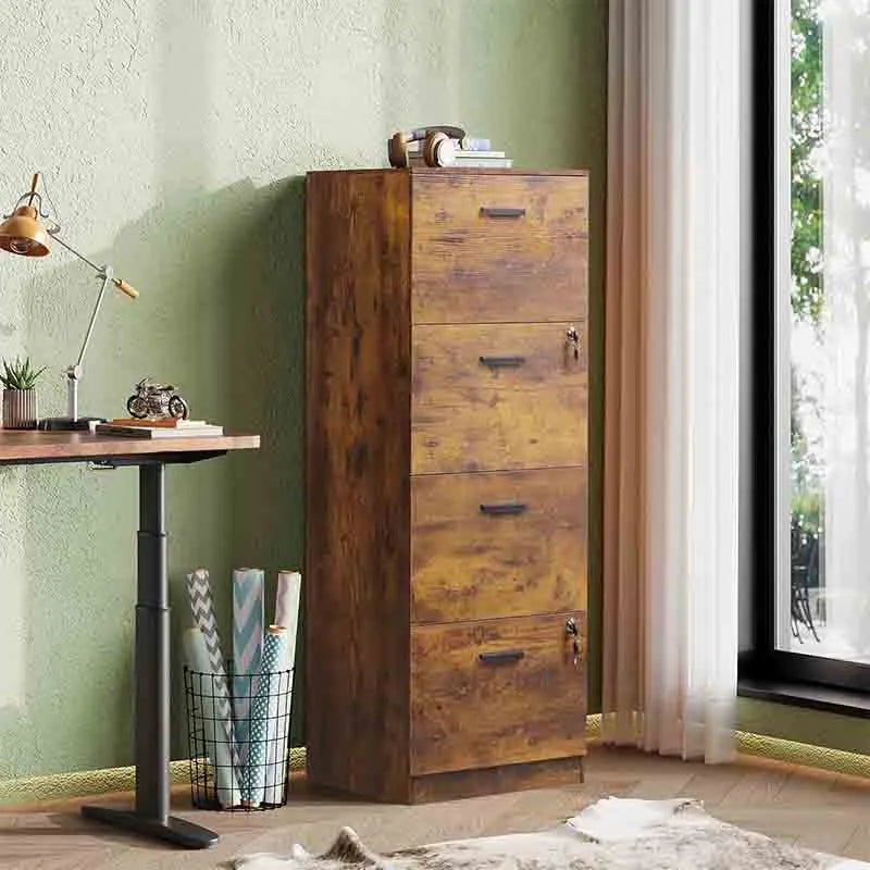 Yoobure 4 Drawer File Cabinet with Lock, Filing Cabinet