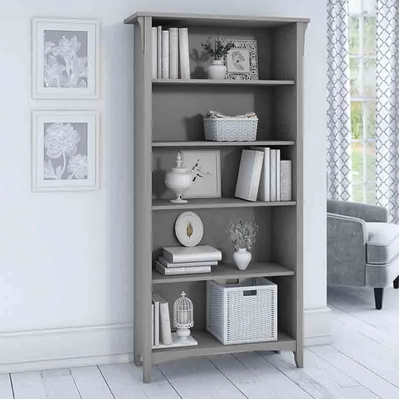 Yoobure 5 Shelf Bookcase Tall Bookshelf, Large Book Shelf