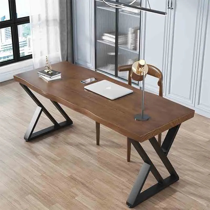 Yoobure Solid Wood Computer Desk 55-inch Large Office Desk