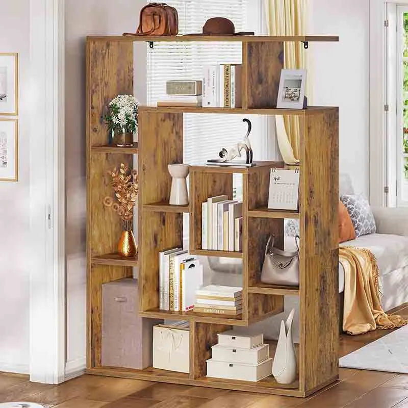 Yoobure Bookshelf Bookcase with Open Display Storage Shelves