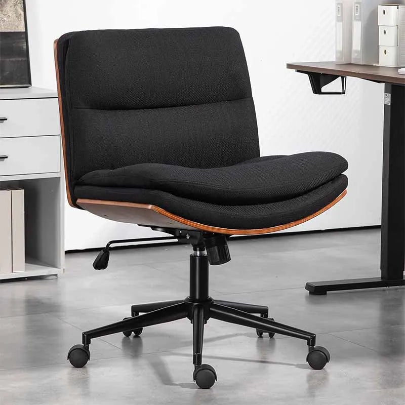 Yoobure Adjustable Wide Swivel Task Chair, Black