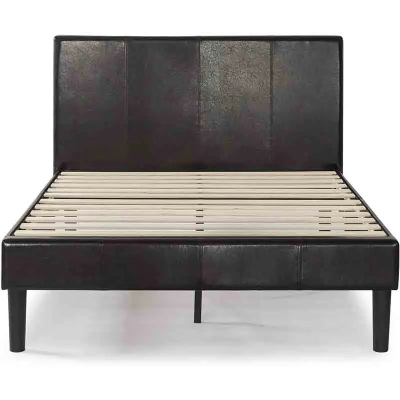 Leather Platform Bed Frame