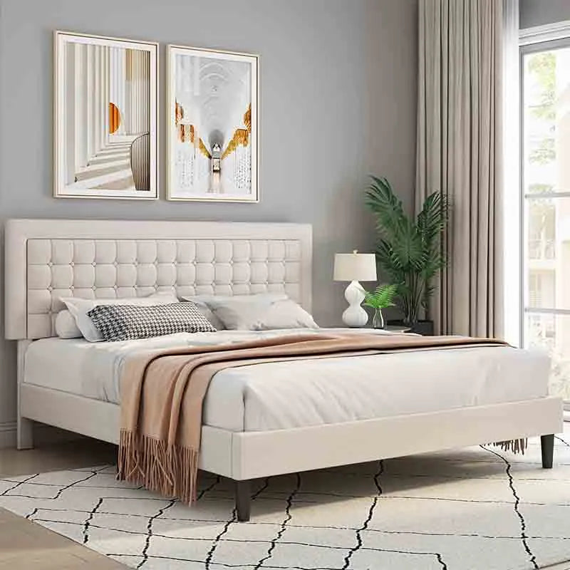 Yoobure Full Modern Upholstered Platform Bed
