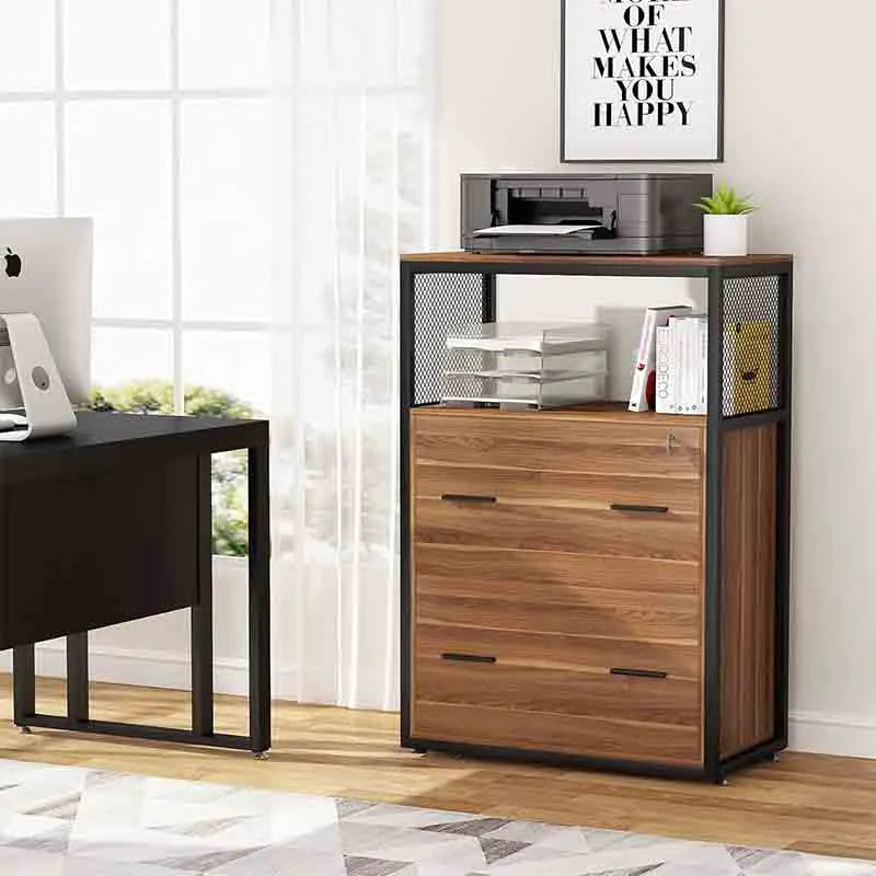 Yoobure 2 Drawer Lateral File Cabinet Large Printer Stand