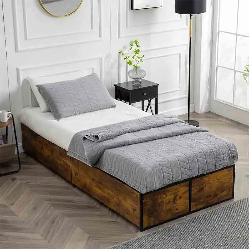 Yoobure Twin XL Bed Frame with 2 XL Storage Drawers