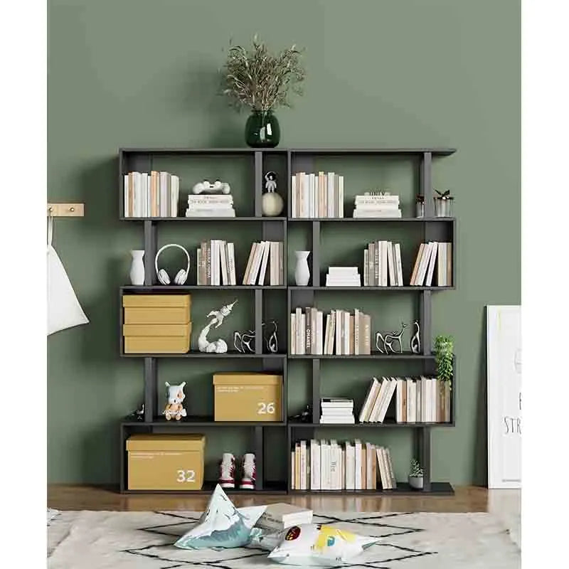 Yoobure 5-Tier Geometric Bookcase