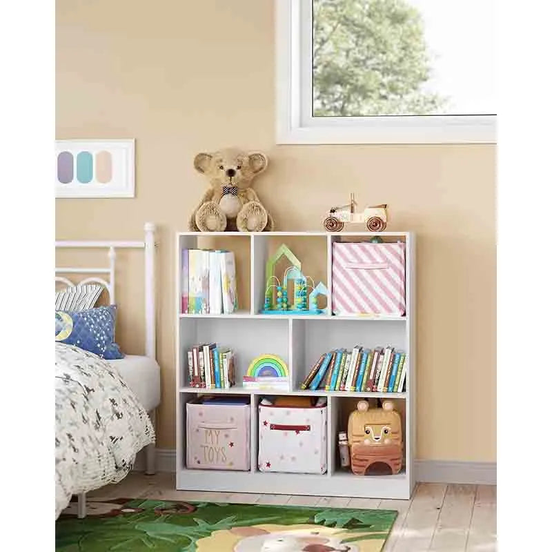 Yoobure Bookcase, Bookshelf, Freestanding Storage Unit