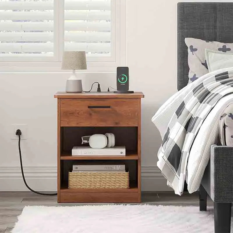 Wooden Bedside Table