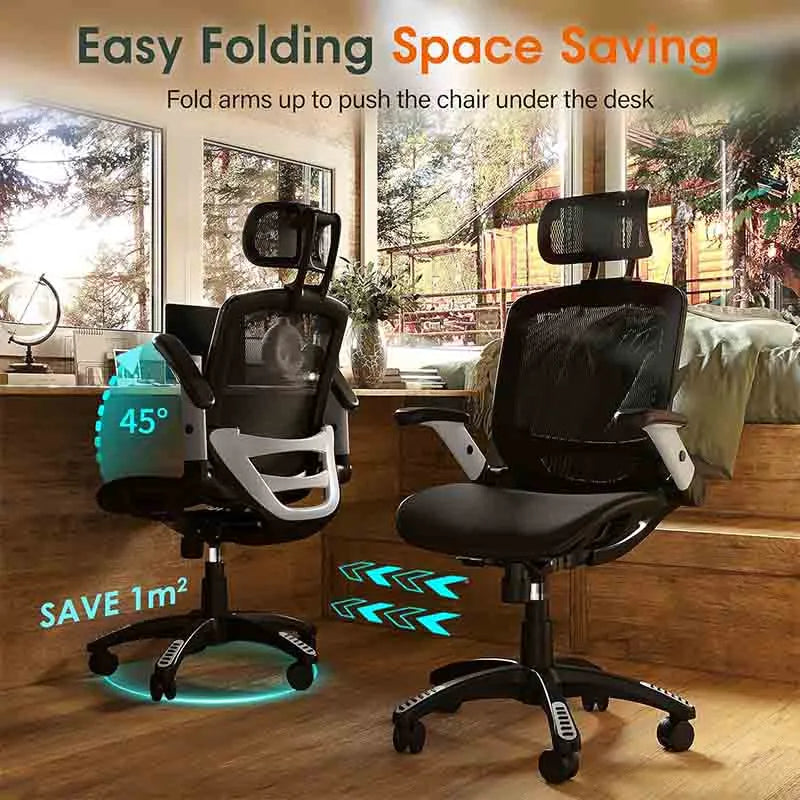 Yoobure Office Chair High Back Home Desk Chair with Headrest