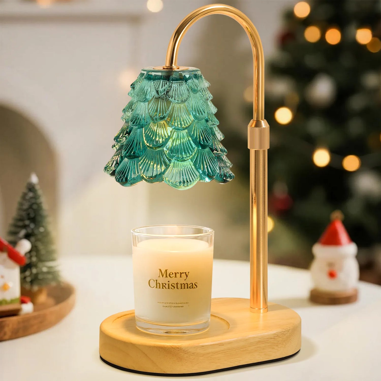 Yoobure Electric Candle Warmer Lamp with Timer, Dimmable Candle Lamp Warmer for Jar Candles, Christmas Wax Melt Wamer, House Warming Birthday Gifts