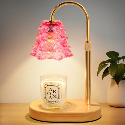 Yoobure Electric Candle Warmer Lamp with Timer, Dimmable Candle Lamp Warmer for Jar Candles, Christmas Wax Melt Wamer, House Warming Birthday Gifts