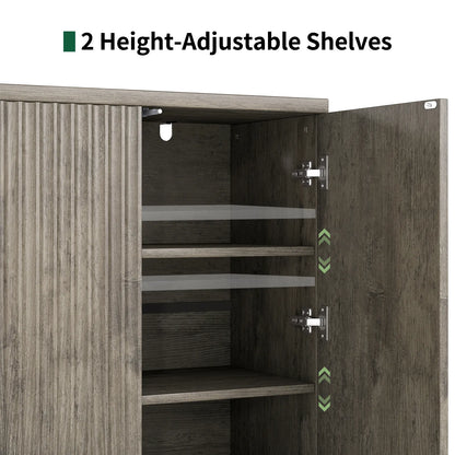 CURLA Sideboard Buffet Cabinet with Doors and Adjustable Shelves