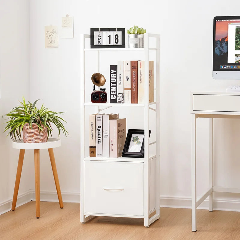 Yoobure 4-Tier Bookshelf with Drawer – Yoobure Home