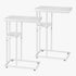 C Shaped End Table Set of 2