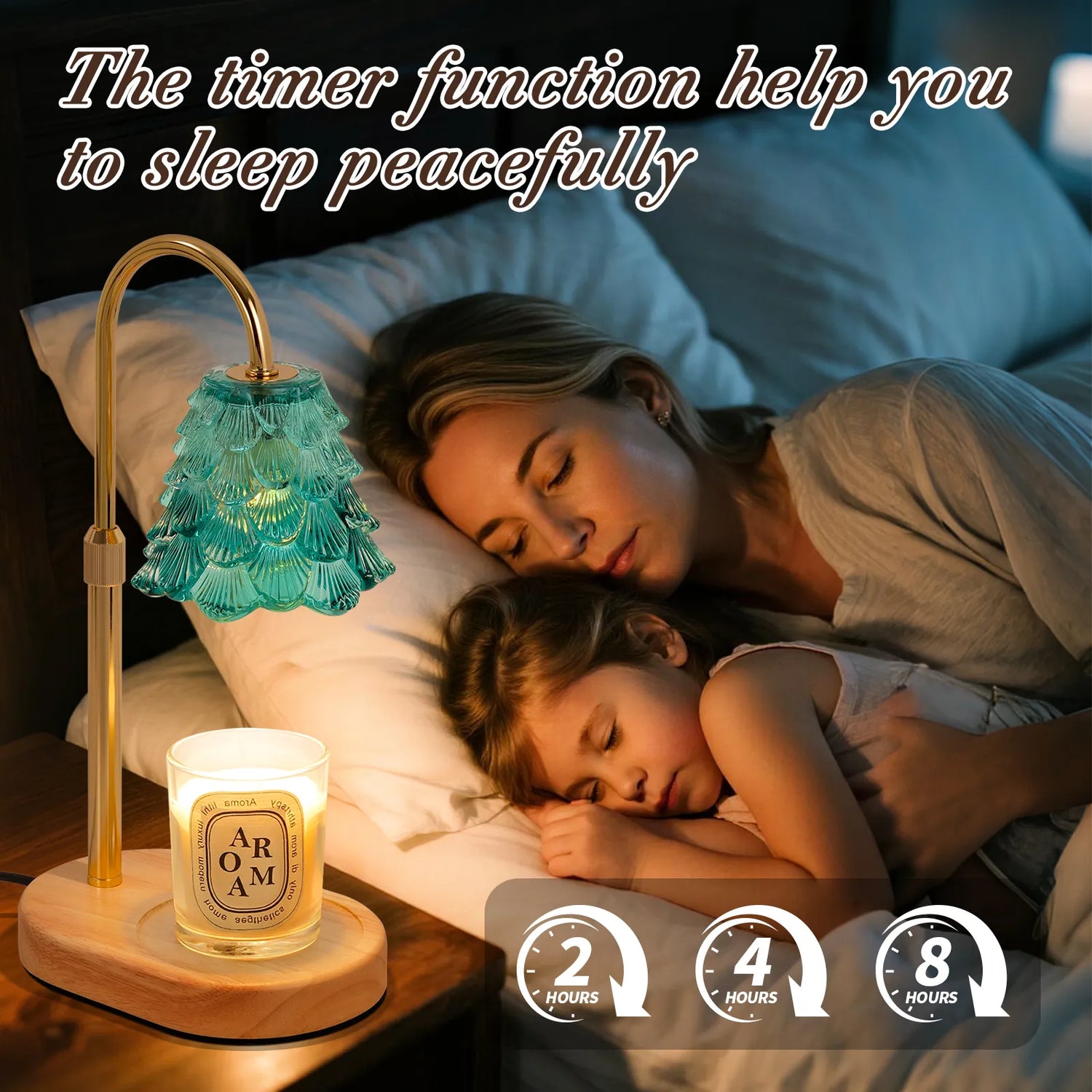 Yoobure Electric Candle Warmer Lamp with Timer, Dimmable Candle Lamp Warmer for Jar Candles, Christmas Wax Melt Wamer, House Warming Birthday Gifts