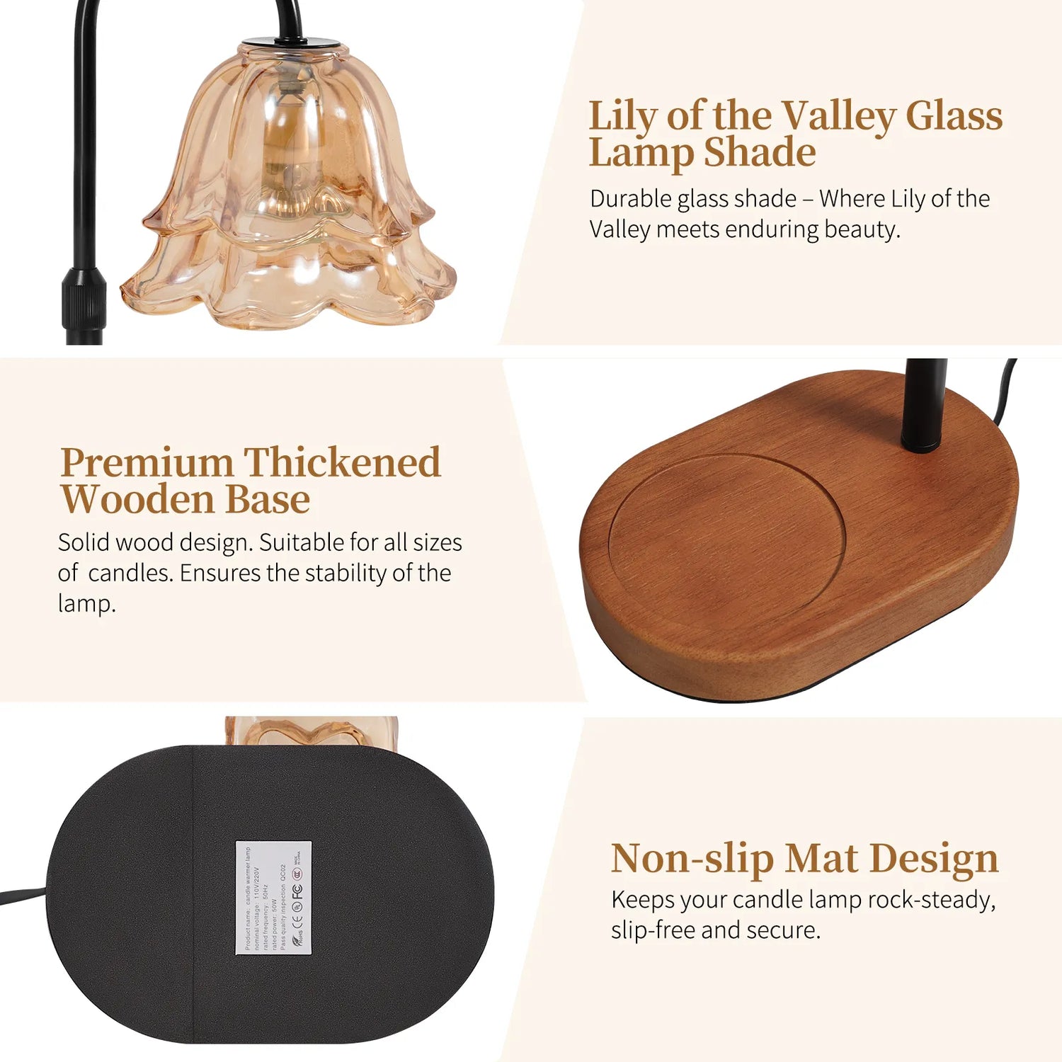 Yoobure Flower Candle Warmer Lamp with Timer and Dimmer, Electric Candle Warming Lamps, Adjustable Wax Melter Wamers Light for Jar Candles, Women Gift